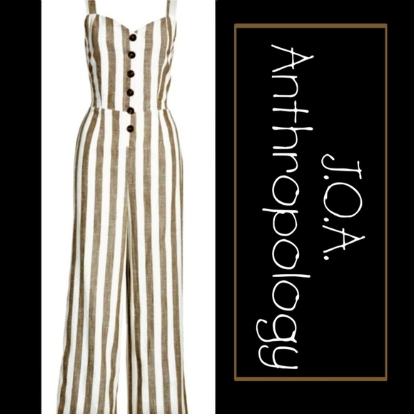 Anthropology J.O.A. Tie backing Linen - Picture 1 of 13